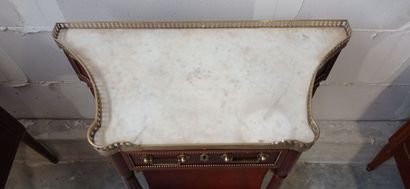 Mahogany and mahogany veneer trapezoidal...