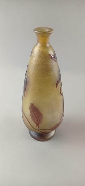 Émile GALLÉ (1846-1904).

Vase piriforme...