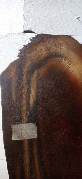 Curious sign of milkmaid in cut and painted...