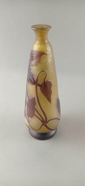Émile GALLÉ (1846-1904).

Vase piriforme...