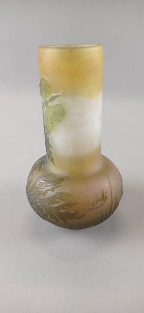 Émile GALLÉ (1846-1904).

Vase à long col...