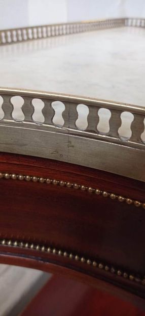 Mahogany and mahogany veneer trapezoidal...