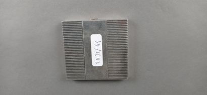 Silver cigarette box.

Monogrammed 