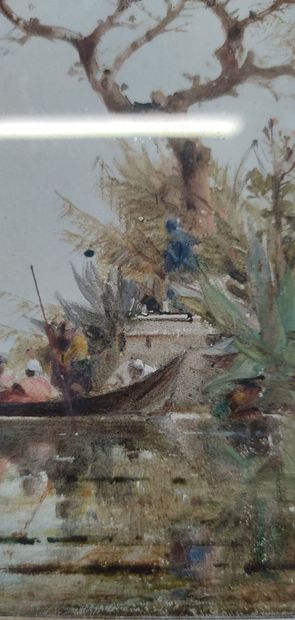 École du XIXè siècle, monogrammée 