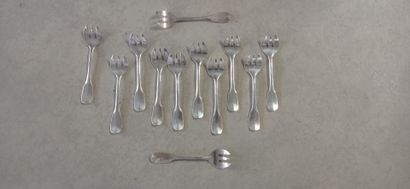 Important silver menagere, 172 pieces model...