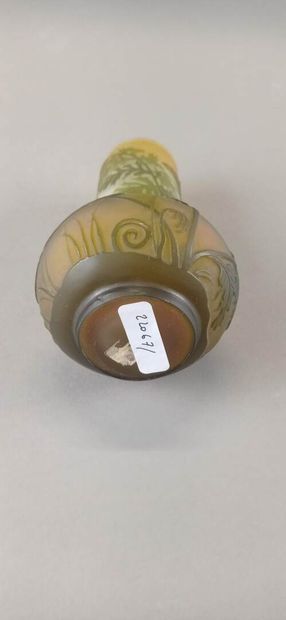 Émile GALLÉ (1846-1904).

Vase à long col...