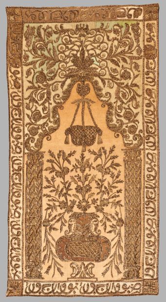 Curious embroidered element with full decoration...