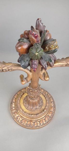 Pair of candlesticks with two arms of lights...