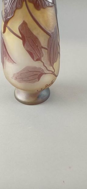 Émile GALLÉ (1846-1904).

Vase piriforme...