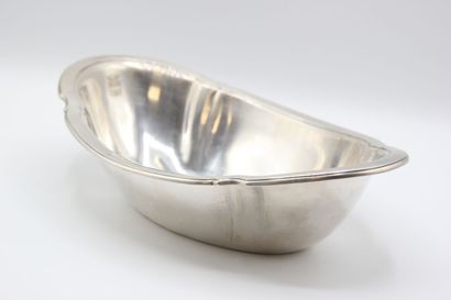 Oblong silver cup of slightly moved form.

Hallmark...