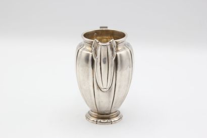 Silver tea/coffee set with filet and hollow...
