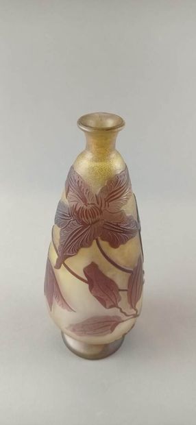 Émile GALLÉ (1846-1904).

Vase piriforme...