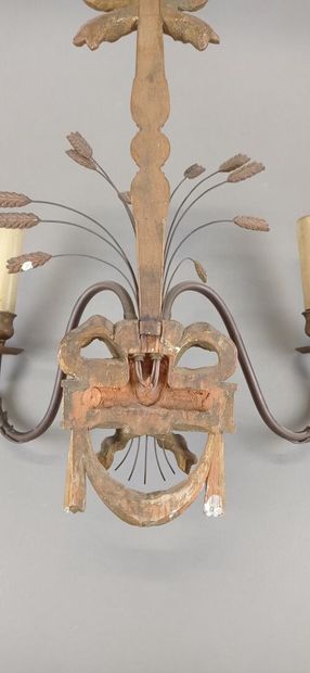 Suite of four sconces with two arms of lights...