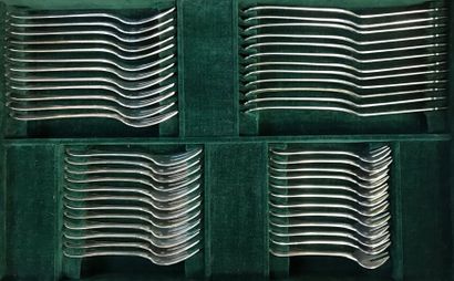 Important silver menagere of 160 pieces,...