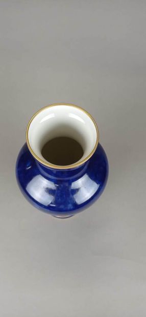 SEVRES

Vase balustre en porcelaine bleue...