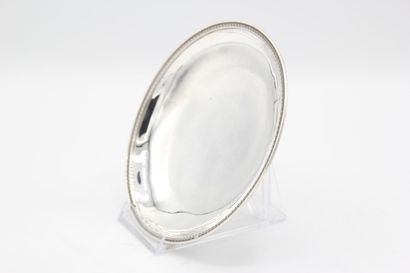 Soucoupe ou présentoir en argent d'époque...