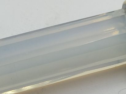 Service de porte-couteaux (12) en verre opalescent...