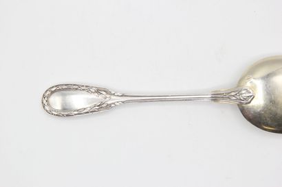 Service à glace en argent composé de ses...