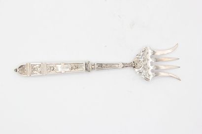 Service à mignardises en argent et argent...