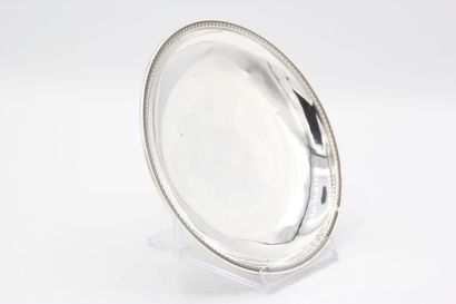 Soucoupe ou présentoir en argent d'époque...