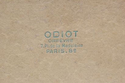 Service de porte-couteaux (12) en verre opalescent...