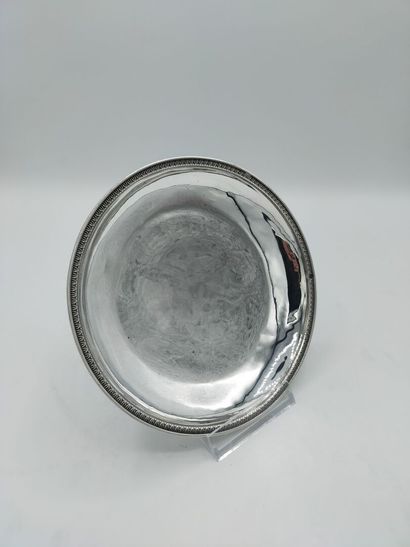 Soucoupe ou présentoir en argent d'époque...
