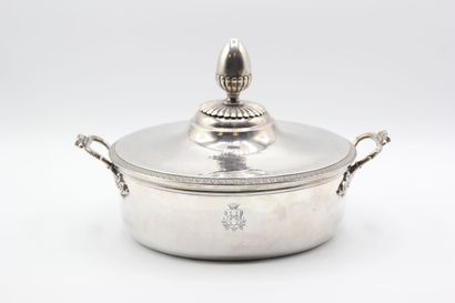 Silver covered broth.

The lid and the body...
