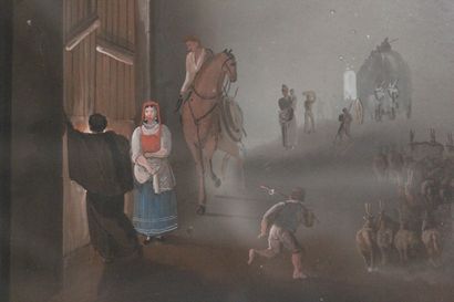 Neapolitan school of the XIX century.

