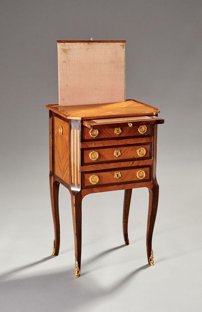 Living room table, all faces in rosewood...