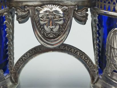 PARIS 1819-38.

Pair of double silver salerons...