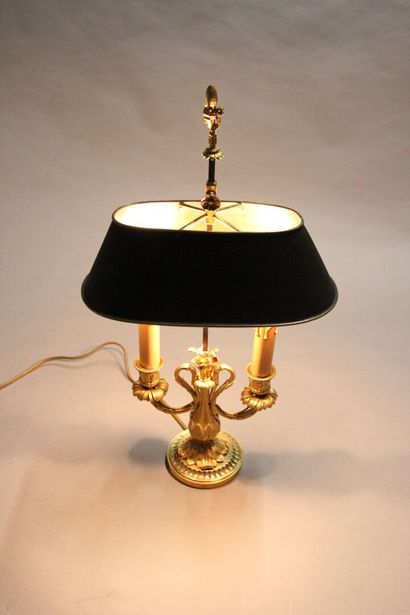 Pretty lamp bouillotte out of gilded and...