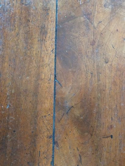 Molded walnut chest of drawers of slightly...
