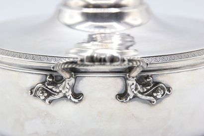 Silver covered broth.

The lid and the body...