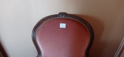 Shepherd's chair in natural wood, the back...