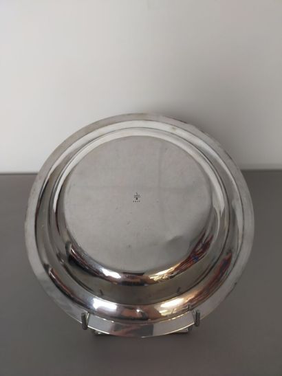 Silver dish of circular and hollow form (for...