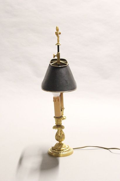 Pretty lamp bouillotte out of gilded and...