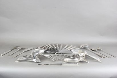 DEBAIN 

Important silver menagere of 137...