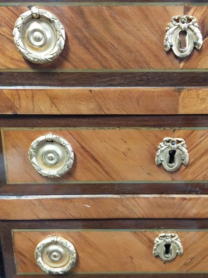 Living room table, all faces in rosewood...