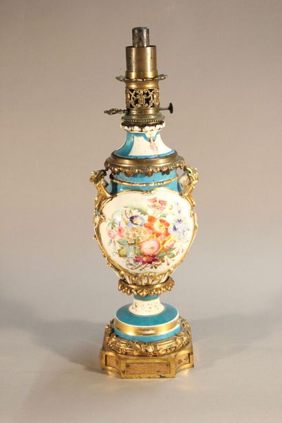 Important pair of baluster vases mounted...