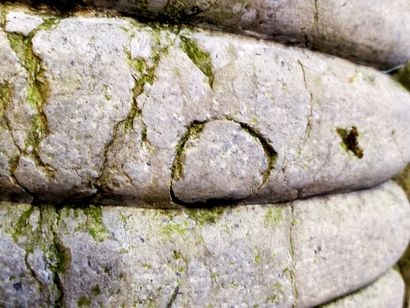 Marble stone stoup of circular shape

Decorated...