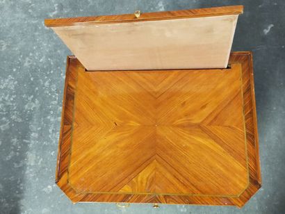 Living room table, all faces in rosewood...