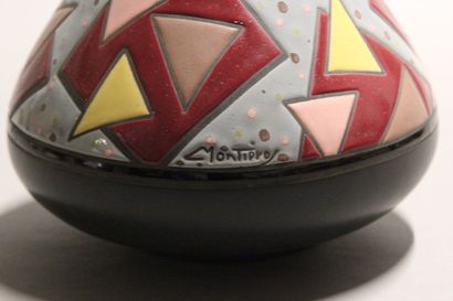 MONTIERES,Amiens

Vase of piriform form out...