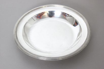 Silver dish of circular and hollow form (for...
