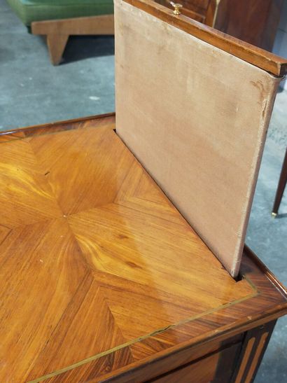 Living room table, all faces in rosewood...