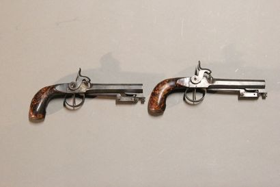 LIEGE

Pair of percussion pistols.

Barrels...