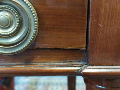 Mahogany and mahogany veneer tric-trac table.

Opens...