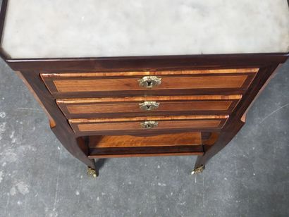 Living room table with rosewood and amaranth...