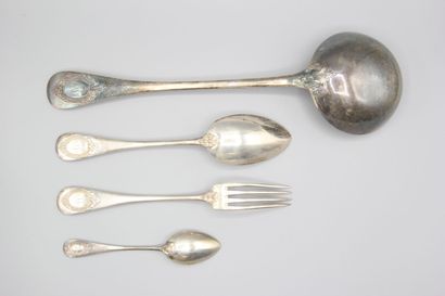 Baguette pattern silver household, the birth...