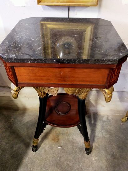 Mahogany and mahogany veneer dressing table.

Opens...