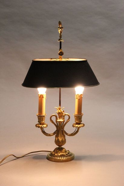 Pretty lamp bouillotte out of gilded and...